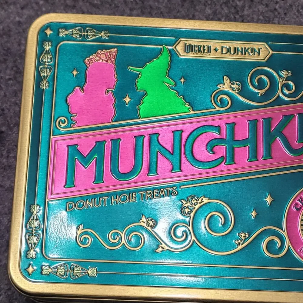 Dunkin Donuts Wicked Munchkins Tin Fall 2025 Limited Edition New